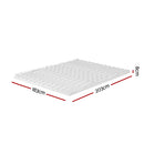Giselle Bedding Memory Foam Mattress Topper 7-Zone Airflow Pad 8cm King White-2