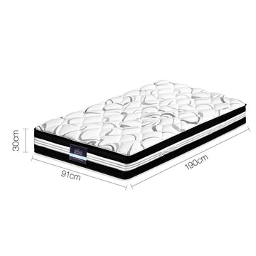 Giselle Bedding 30cm Mattress Medium Firm Single - 0
