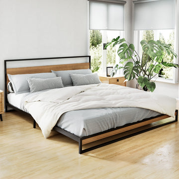 Artiss Bed Frame King Size Metal Bed Frame DANE - 0