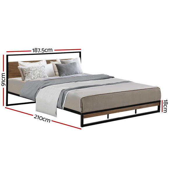 Artiss Bed Frame King Size Metal Bed Frame DANE