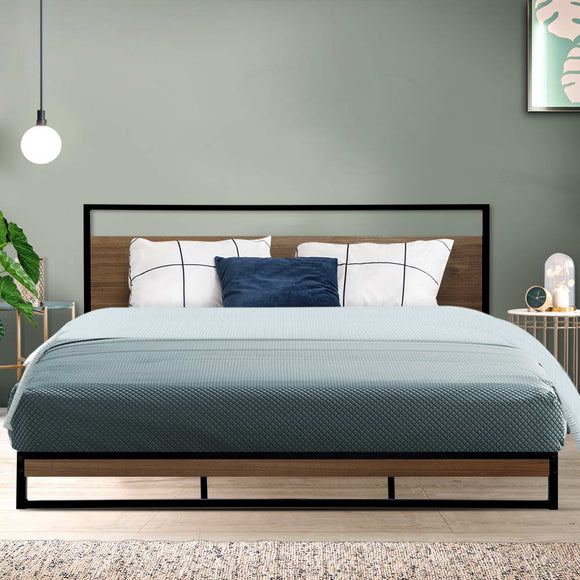 Artiss Bed Frame King Size Metal Bed Frame DANE