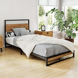 Artiss Bed Frame Single Size Metal Bed Frame DANE - 0