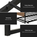 Artiss Bed Frame 2x Single Size Metal Trundle Daybed DEAN-6