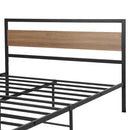 Artiss Bed Frame Queen Size Metal Base Mattress Platform Foundation Black DREW-3
