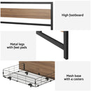 Artiss Bed Frame Queen Size Metal Frame with 2 Drawers DREW-6
