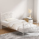 Artiss Bed Frame Single Size Metal Bed Frame GROA-7