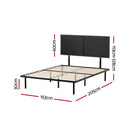 Artiss Bed Frame Queen Size Metal Frame NOE-2