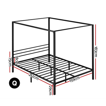 Artiss Bed Frame Queen Size Metal Bed Frame POCHY - 0