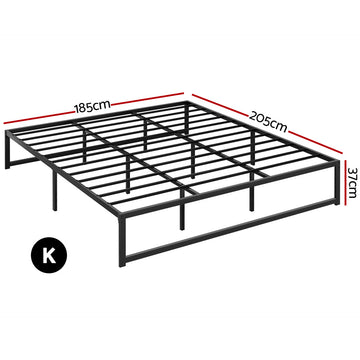 Artiss Bed Frame King Size Metal Bed Frame TINO - 0