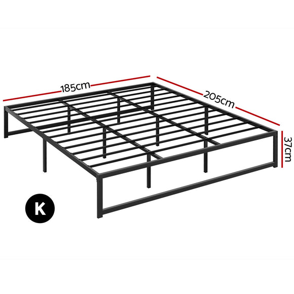 Artiss Bed Frame King Size Metal Bed Frame TINO