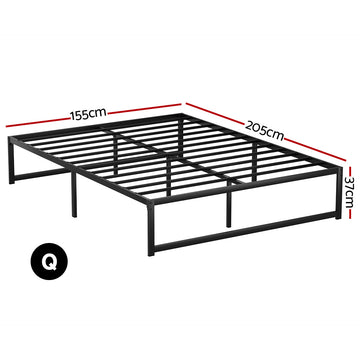 Artiss Bed Frame Queen Size Metal Bed Frame TINO - 0