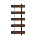 Artiss Bookshelf 5-Tier Bookcase Display Shelves Metal Storage Stand Rack Walnut-4
