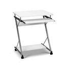 Artiss Computer Desk Keyboard Tray Shelf White 60CM-7