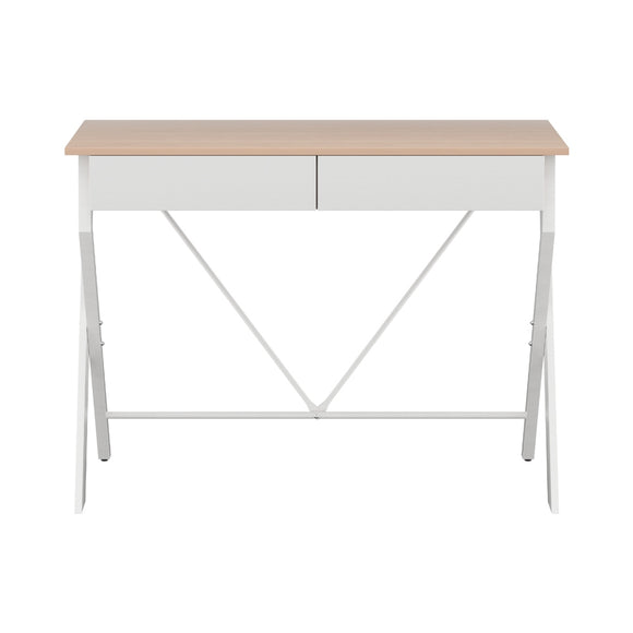 Artiss Computer Desk Drawer Oak 100CM