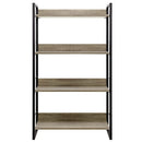 Artiss Bookshelf 4 Tiers - NOE Black and Oak-5