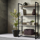 Artiss Bookshelf 4 Tiers - NOE Black and Oak-1