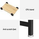Artiss Computer Desk L-Shape CPU Stand Oak 147CM-6