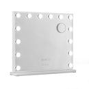 Embellir Makeup Mirror 60x52cm Hollywood Vanity with LED Light Tabletop White-1
