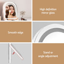 Embellir Makeup Mirror 35x45cm Dressing Vanity LED Stripe Light with 5x Magnification Rotation White Arch-5
