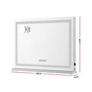Embellir Bluetooth Makeup Mirror 58x46cm Hollywood Vanity with LED Light Crystal-2