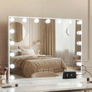 Embellir Makeup Mirror 80x58cm Hollywood Vanity with LED Light Tabletop Wall-7