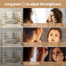 Embellir Bluetooth Makeup Mirror 80x58cm Hollywood Vanity with LED Light Wall-5