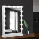 Embellir Makeup Mirror 43x61cm Hollywood Vanity with LED Light Tabletop White-7