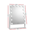 Embellir Makeup Mirror 40x50cm Hollywood Vanity with LED Light Rotation Tabletop-2