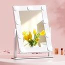 Embellir Makeup Mirror 30x38cm Hollywood Vanity with LED Light Rotation Tabletop-8