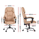 Artiss Massage Office Chair Computer Chairs High Back-2