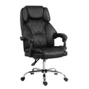 Artiss Executive Office Chair Leather Recliner Black-1