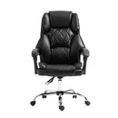Artiss Executive Office Chair Leather Recliner Black-3