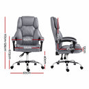 Artiss Executive Office Chair Recliner Grey-2