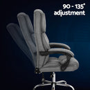 Artiss Executive Office Chair Recliner Grey-5