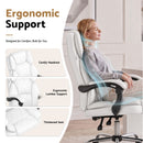 Artiss Executive Office Chair Leather Recliner White-6