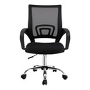 Artiss Mesh Office Chair Mid Back Black-3