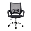 Artiss Mesh Office Chair Mid Back Black-3