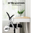 Artiss Mesh Office Chair Mid Back Black-5