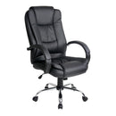 Artiss Executive Office Chair Leather Tilt Black-1