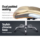 Artiss Executive Office Chair Leather Tilt Beige-6