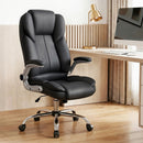 Artiss Executive Office Chair Leather Tilt Black-10