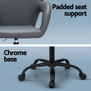 Artiss Office Chair Mid Back Grey-6