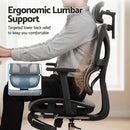 Artiss Ergonomic Office Chair Footrest Grey-4
