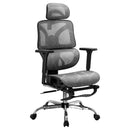 Artiss Ergonomic Office Chair Footrest Grey-1