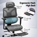 Artiss Ergonomic Office Chair Footrest Grey-4