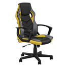 Artiss Gaming Office Chair Computer Executive Racing Chairs High Back Yellow-1