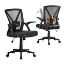 Artiss Mesh Office Chair Mid Back Black-1