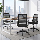 Artiss Mesh Office Chair Mid Back Black-9
