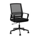 Artiss Mesh Office Chair Computer Gaming Desk Chairs Work Study Mid Back Black-1