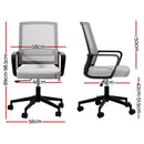 Artiss Mesh Office Chair Mid Back Grey-2
